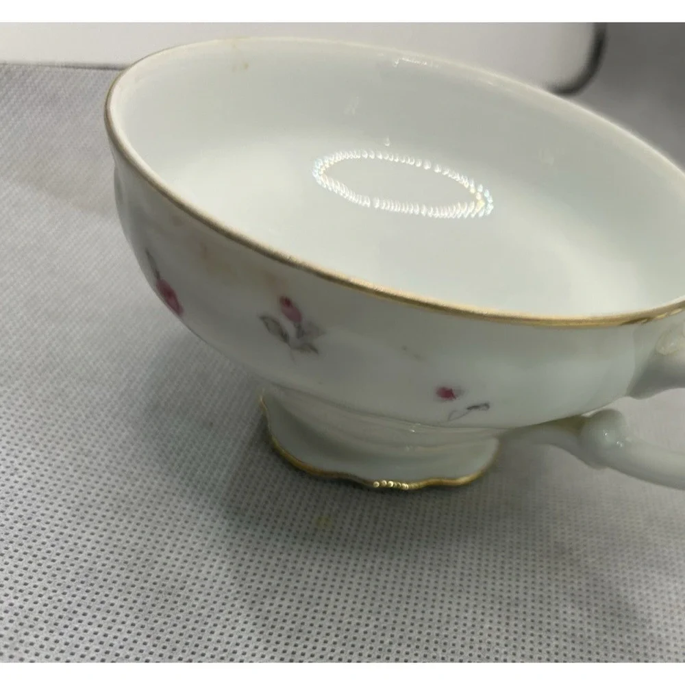 Royal court Japan Du Barry Cup Fine China Teacup Coffee Floral Gold Trim Set (2)